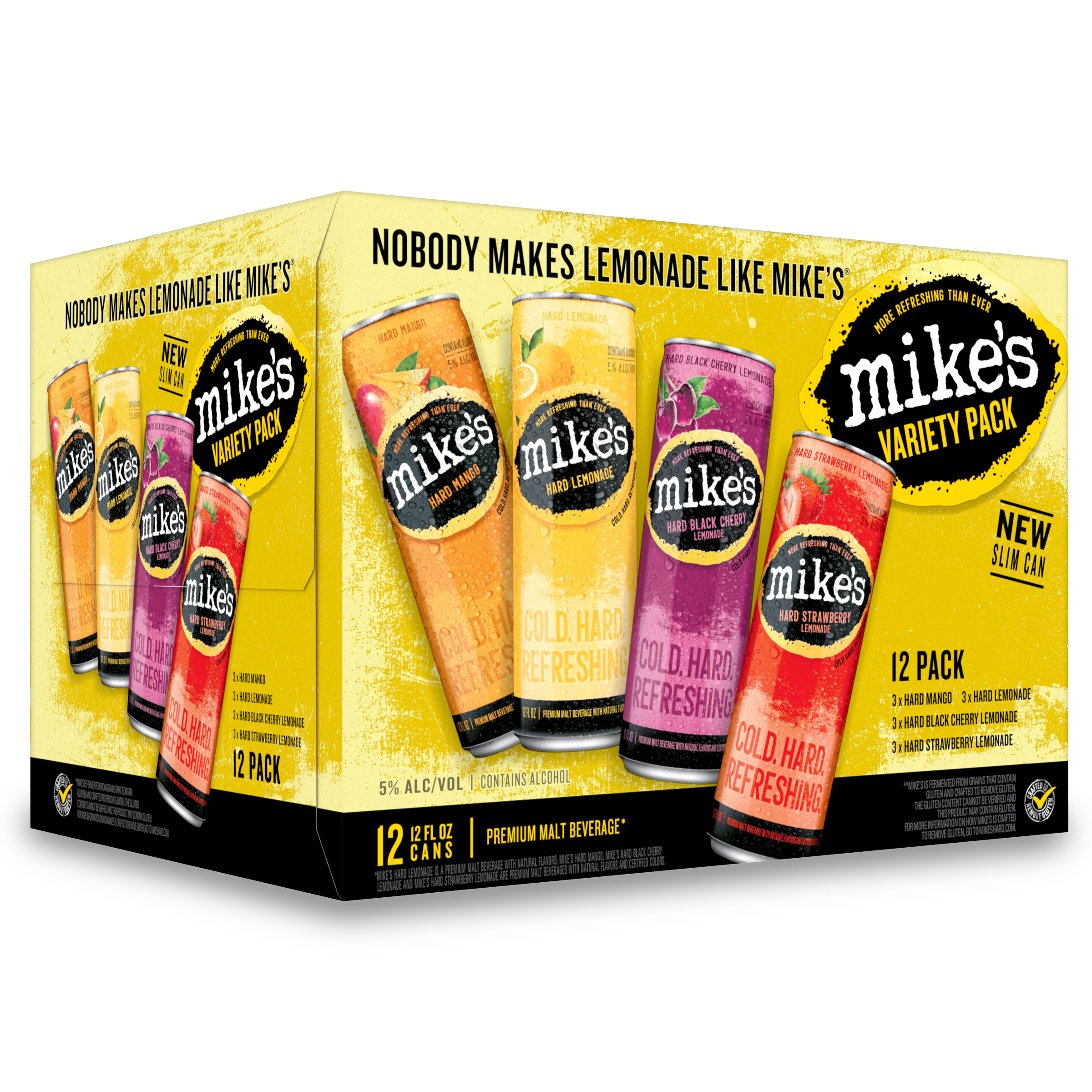 Mike's Hard Lemonade Co, Mike's® Hard Variety 12pk Sleek Cans